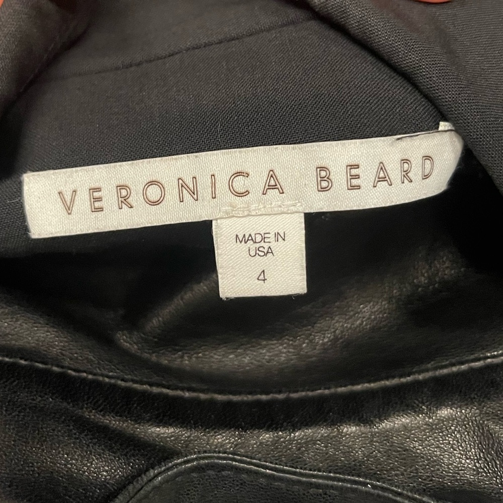 $698 Veronica Beard Black Classic Wool Dickey Jacket Blazer Single Button sz 4 - Picture 10 of 14